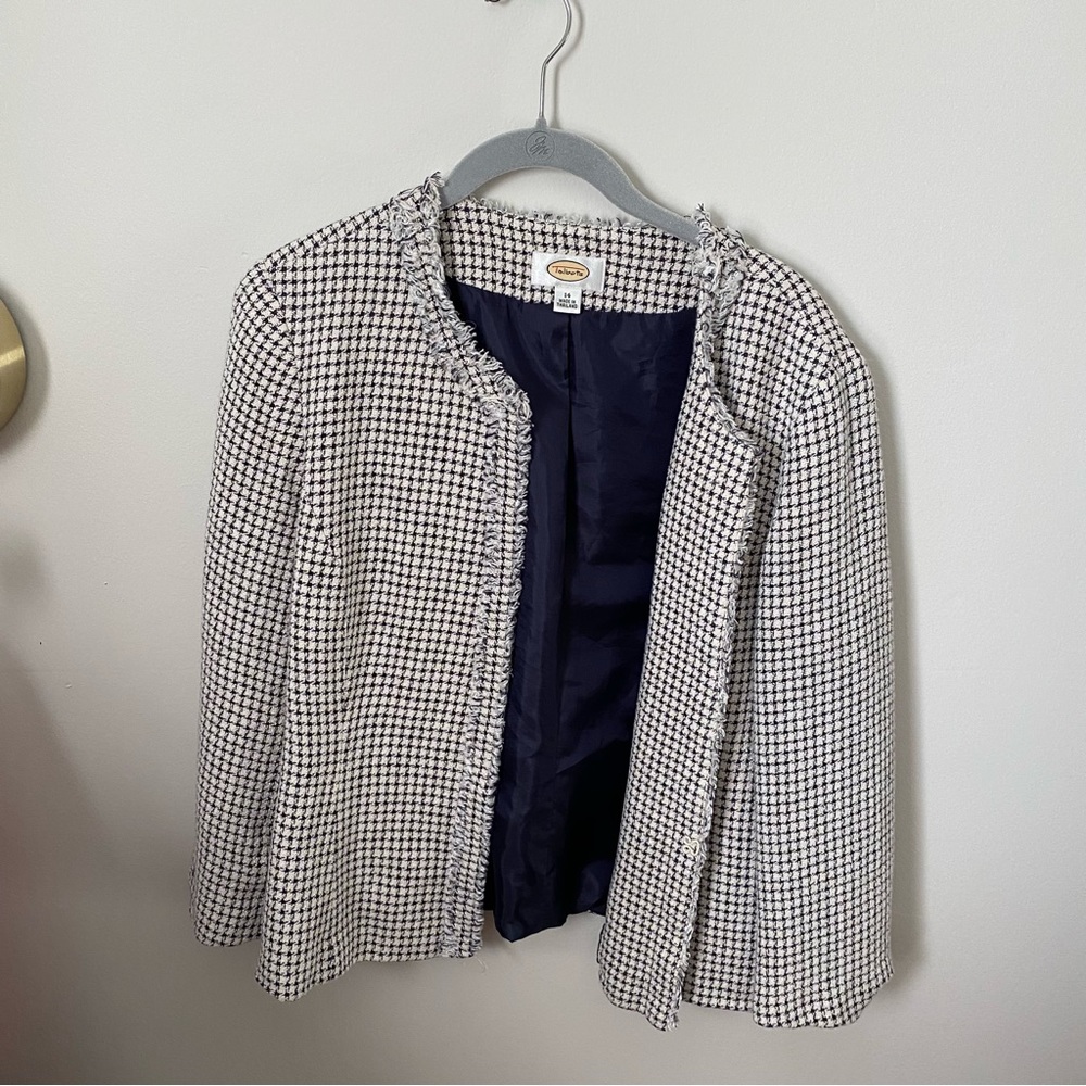 TALBOTS TWEED JACKET WOMENS 14